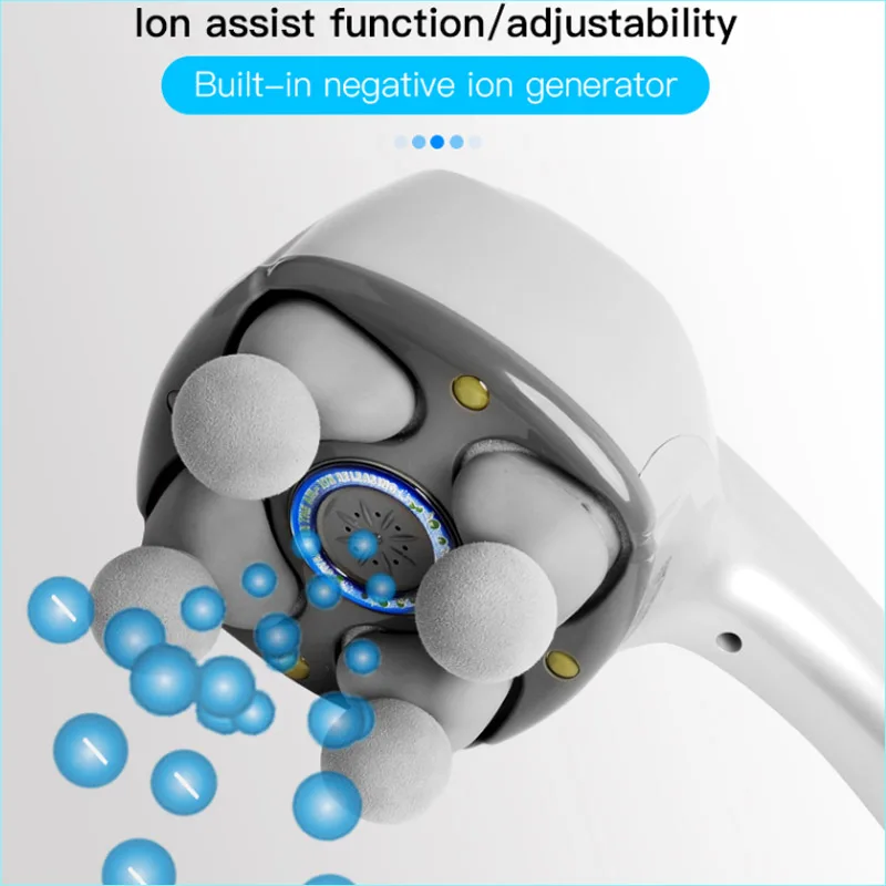 33W Handheld Four Heads Electric Massager Roller Anti Cellulite Relax Full Body Neck Back Leg Stiff Muscles Pain Relief Massage | Красота и