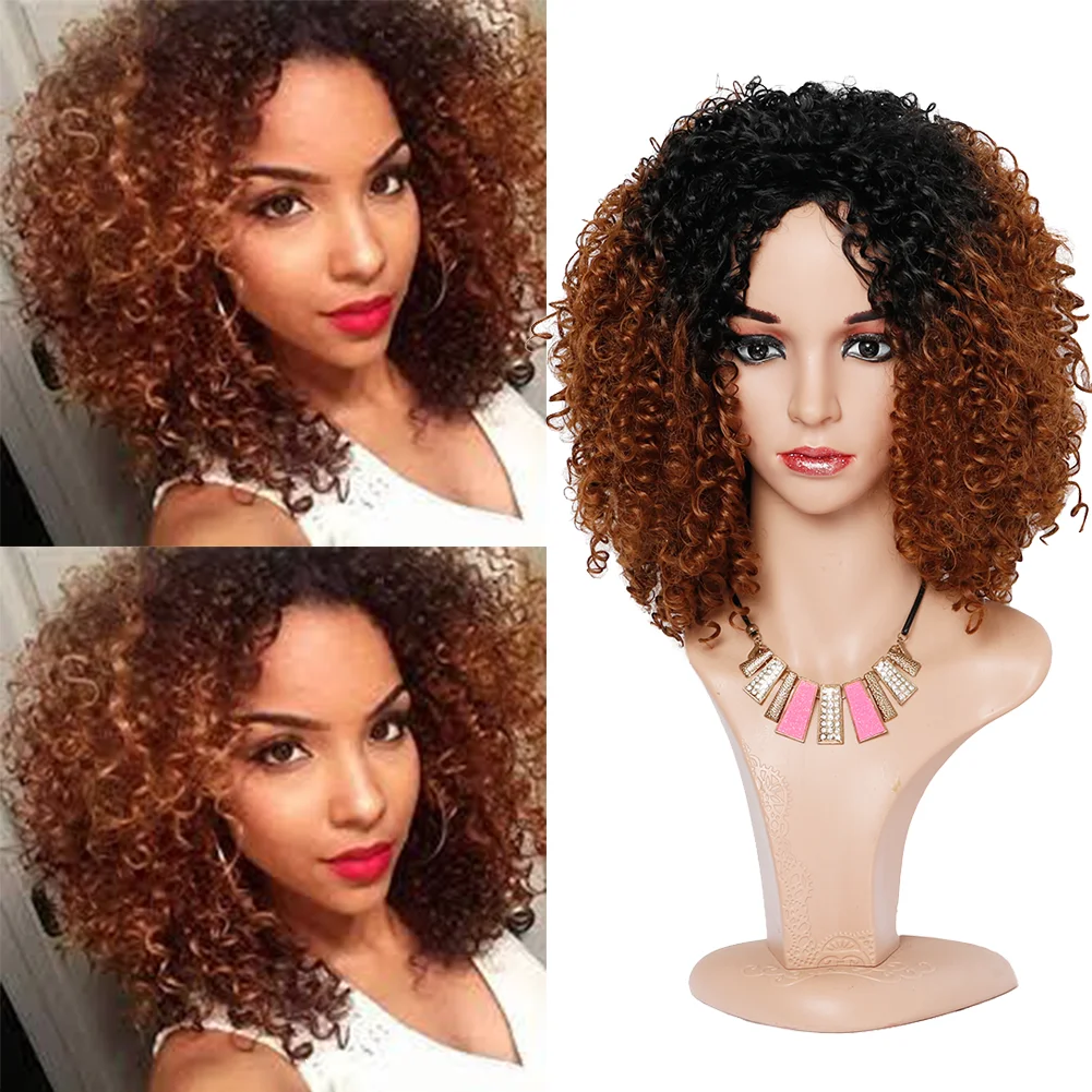 

Natifath Wholesale Wholesale Wig Chemical fiber high temperature filament African wig Afro curly Hair Fluffy explosive head Wig