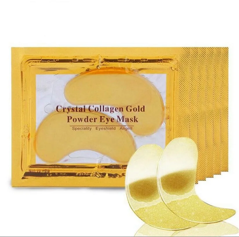 

3 pairs Crystal Collagen 24k Gold powder Eye Mask Anti-Aging Dark Circles Acne Beauty Patches For Eye Skin Care