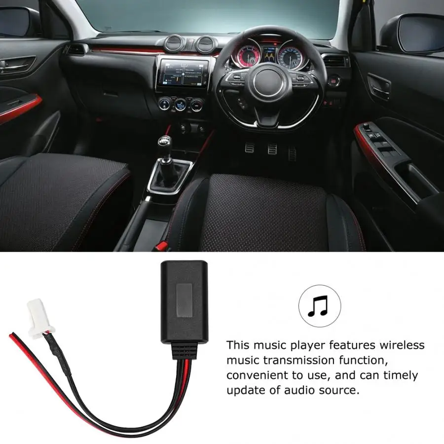 5-12 в Bluetooth 5,0 автомобильный аудио кабель беспроводной стерео музыкальный приемник домашний адаптер подходит на Судзуки Swift/Vitara/Jimny/Audio