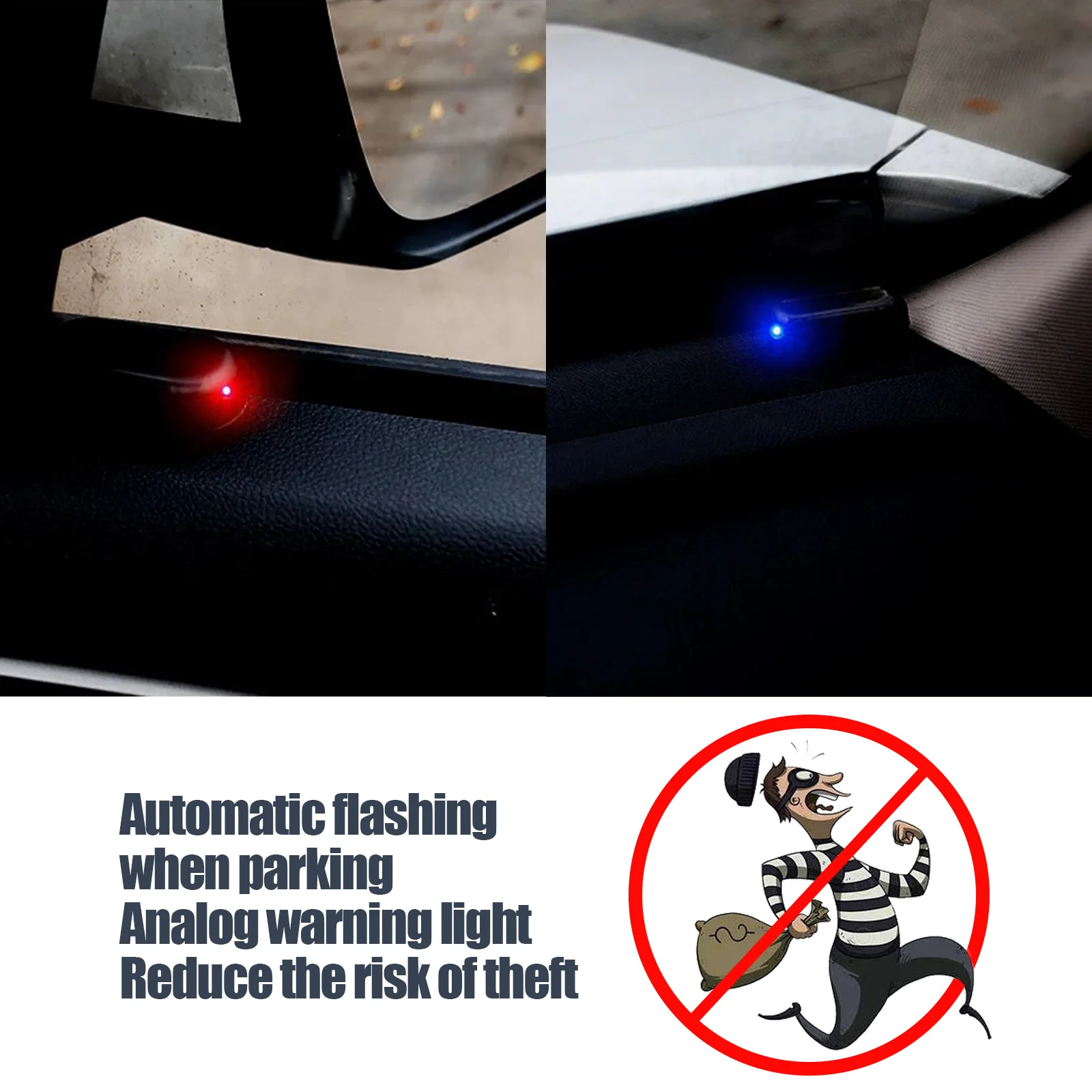 Автомобильная светодиодная сигнализация фонарь безопасности на солнечной