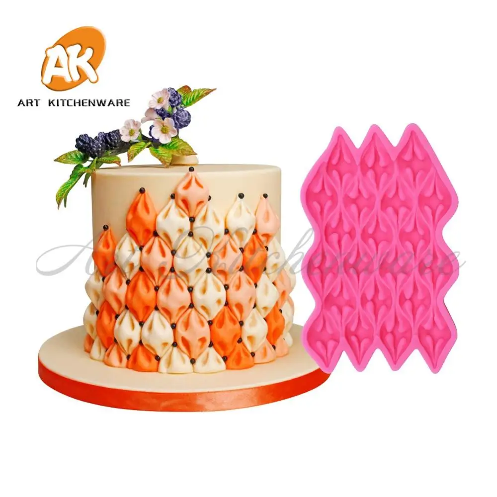 

Ribbon Silicone Mold Wedding Cake Mold Fondant Tools Cake Tools Kitchenware Baking Tools Soap Mould Cookie Cupcake Decoration