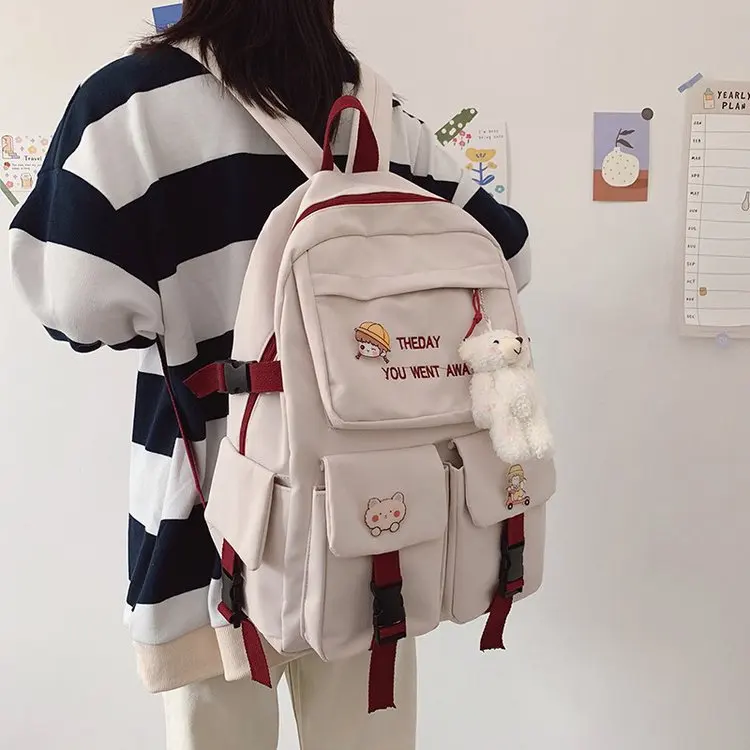 

Japanese Style Backpack Women Preppy Large-capacity Waterproof Nylon School Bags For Teenage Girls Fashion Backpack Mochilas Bag