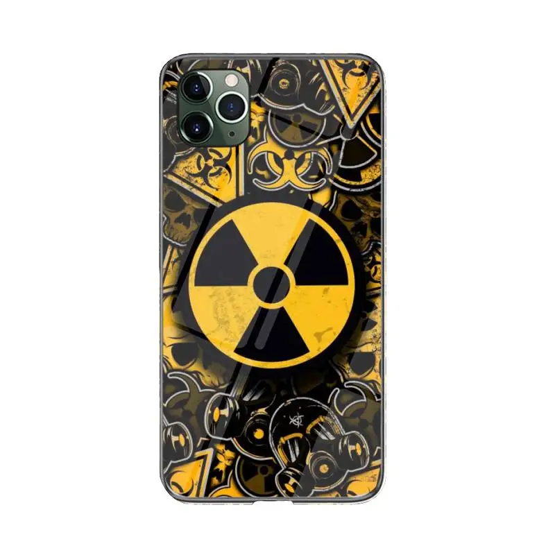 

FHNBLJ Nuclear Stickers Phone Case For iPhone 12 mini 12 PRO Max 11 pro XS MAX 8 7 6 6S Plus X XR cover