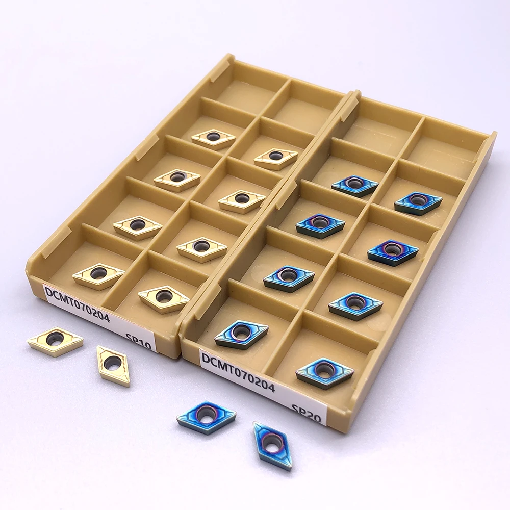 10 шт. DCMT070204 поворотные твердосплавные вставки инструмент ЧПУ DCMT 070204 последний