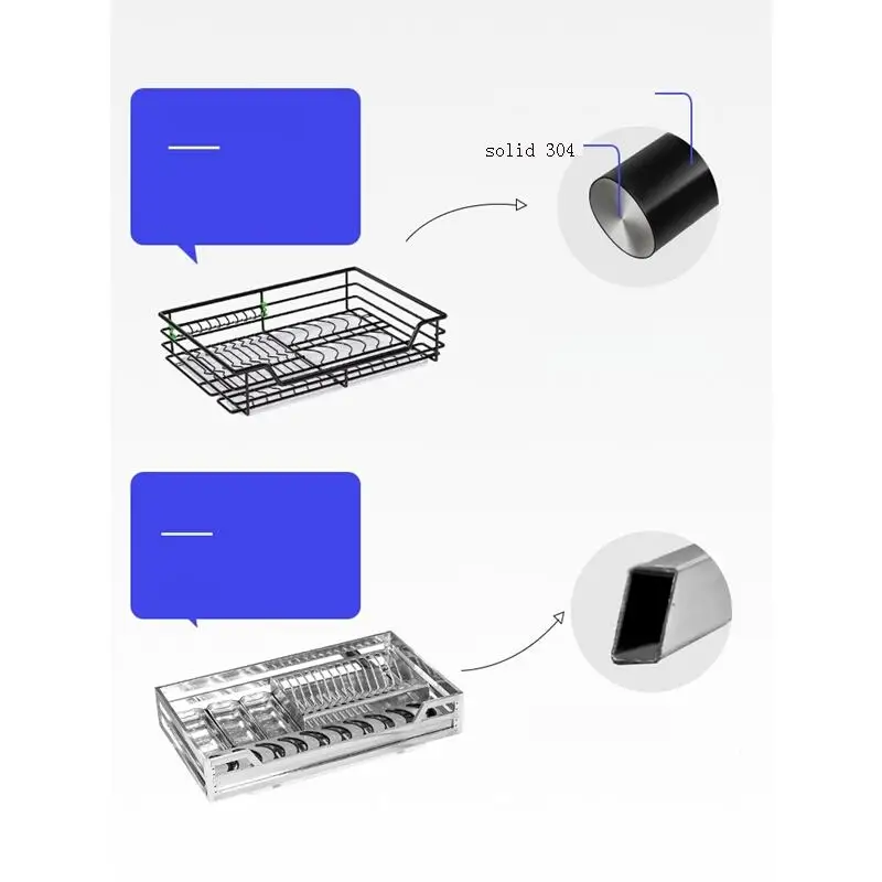 

Gabinete Cestas Corredera Pantry Armario De Despensa Stainless Steel Organizer Cocina Cuisine Kitchen Cabinet Storage Basket