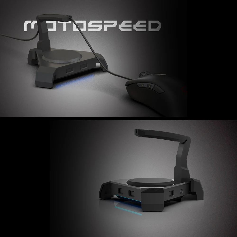 Игровая мышь MOTOSPEED Q20 держатель кабеля банджи с 4 портами usb-хаб светодиодных