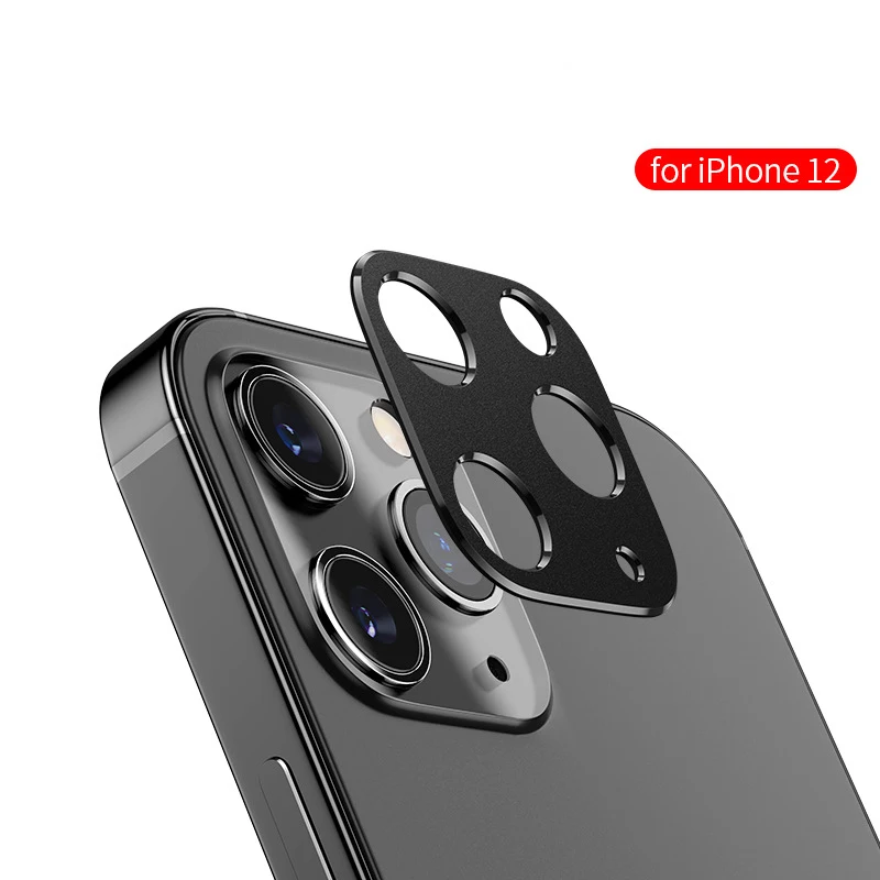 Металлическая крышка объектива камеры для Apple iPhone 12 Pro Max ультра тонкая