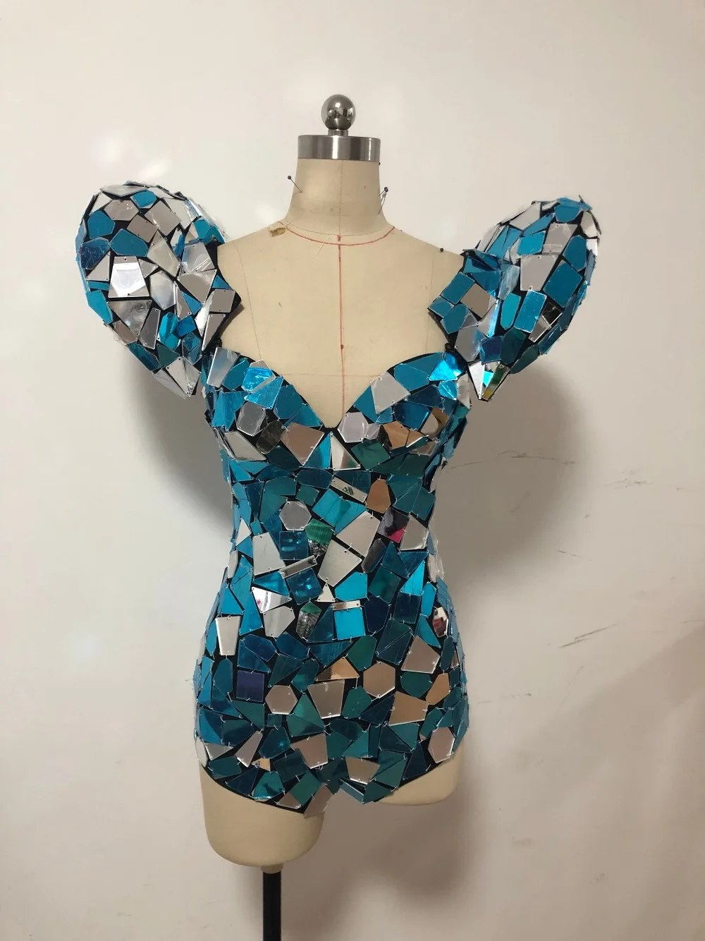 Roupa Feminina женское зеркальное платье костюм для танцев ГОГО сверкающий комбинезон рейверская праздничная одежда танцевальный сценический костюм VDB916