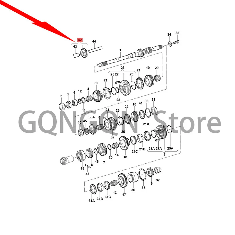 CAR reverse gear 1975-2012vol ksw age nSa nta naV ari ant Gol Go lf Gearbox flywheel Engine gearbox drive shaft | Автомобили и