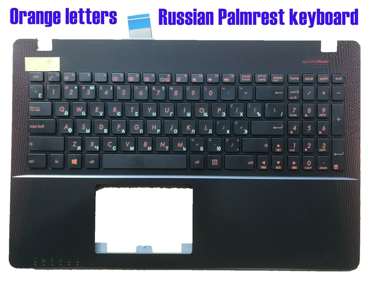 Русская клавиатура с подставкой для рук Asus X550V X550VX X550VXK X550J X550JK X550JX X550JD | Компьютеры