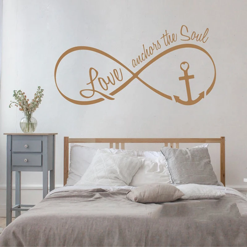 

Large Infinity Love Anchors Soul Quote Wall Sticker Bedroom Living Room Bible Verse Hebrews Quote Wall Decal Kitchen Vinyl