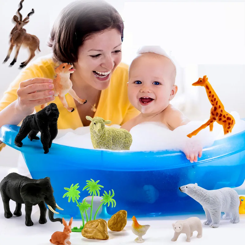 58 пластиковые лошади и мальчики игрушки животные для детей искусственный лес