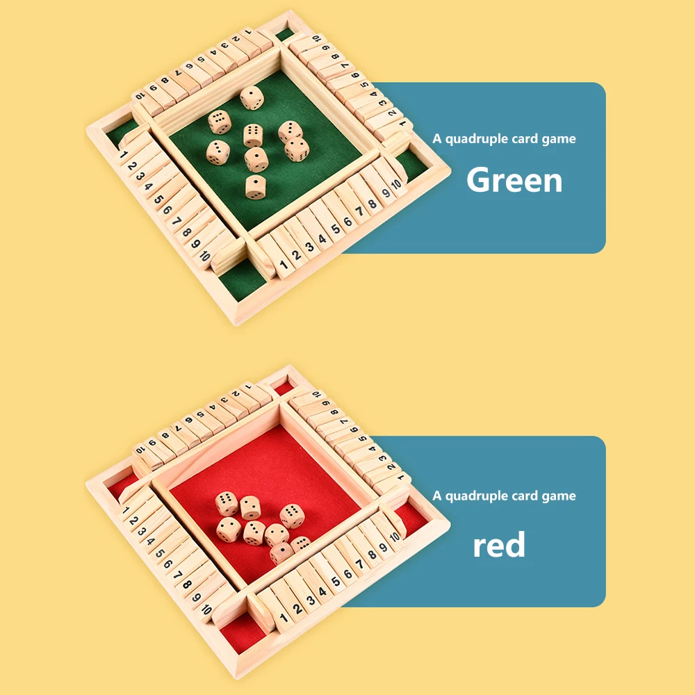 

Bar Wooden Board 4 People Interactive Toys Children Math Toys Number Game Toys Traditional Dice Toy Box Math Travel