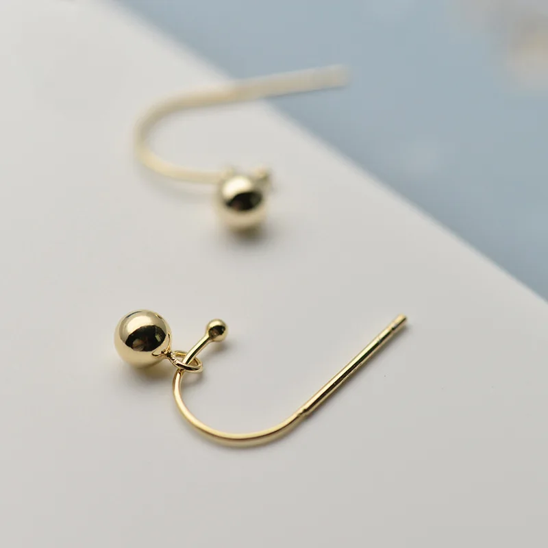 

Trendy Jewelry Small Ball Earrings Simple And Creative Design Round Bead Hot Selling Simply Hook Earrings For Woman Gifts