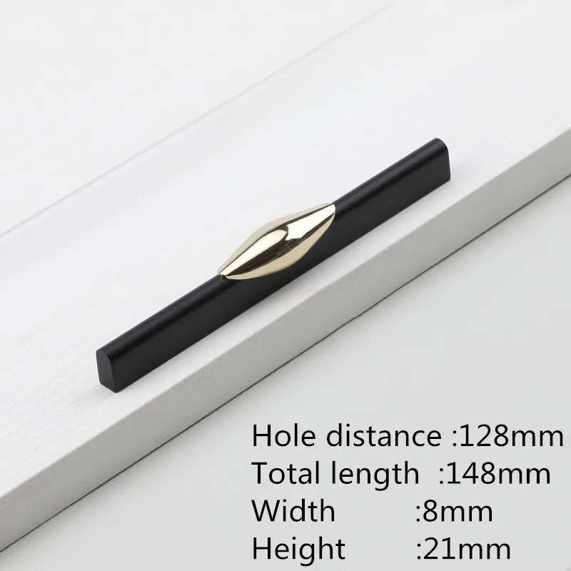 

Ручки для шкафов KK & FING черные золотые