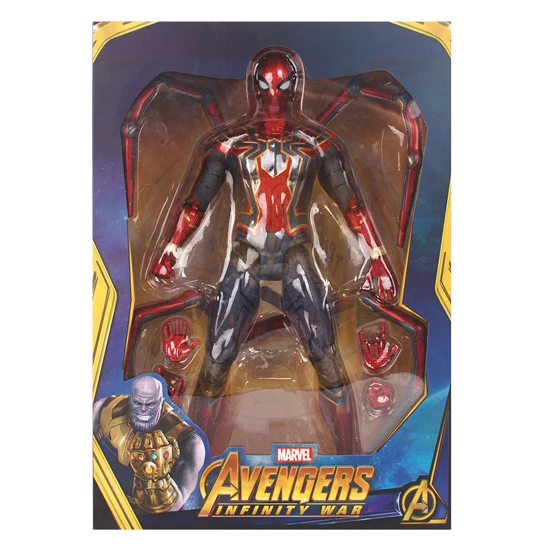 Фигурка героя Marvel 14 дюймов Человек паук кукла Мстители суставы может вращать