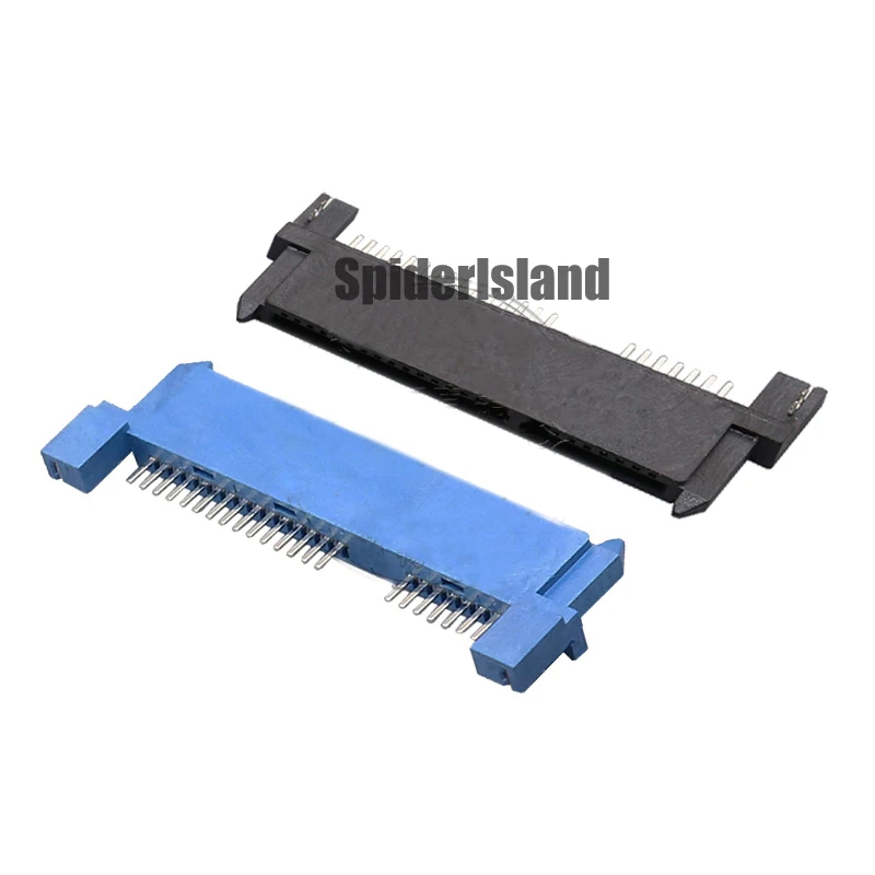 Verkaufen 500pcs SATA 7 + 15 SATA 22Pin Female SMT Horizontal With Harpoon Positioning Foot 7p+15p SATA Connector Interface SATA Socket