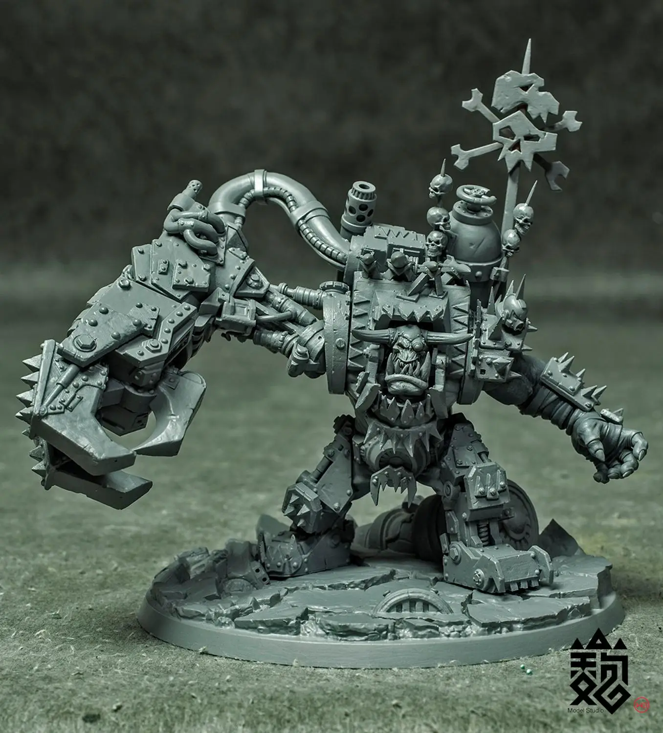 Игры 40K Orc главный Gorgutz настольные игры Высокая точность смолы для рассвета