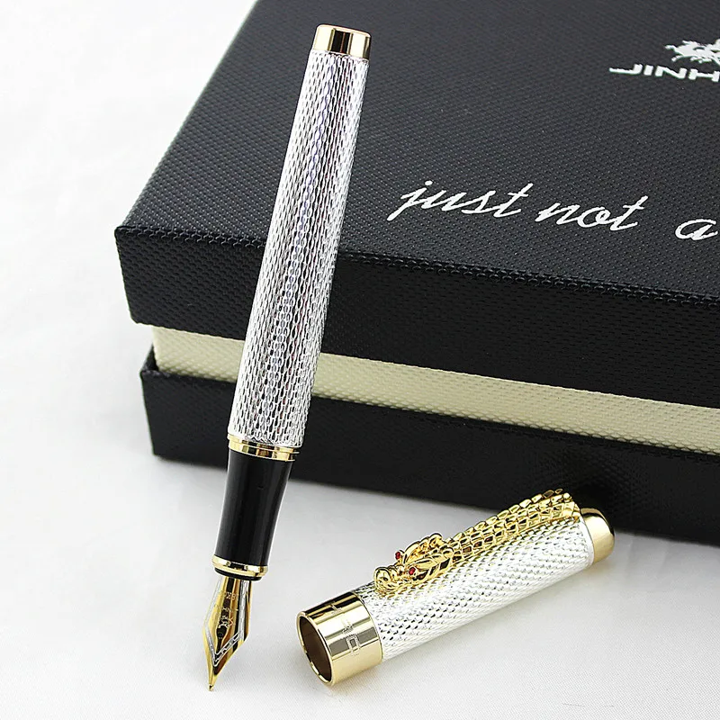 Luxury Eastern Dragon Design Fountain Pen Jinhao 1200 Brand Business Office Gift Ink Pens School Writing Stationery Supplies | Канцтовары