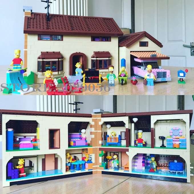 16005 Sim sons Серия S Bart Homer 71006 строительные блоки 2586 шт Кирпичи Игрушки совместимы с bela