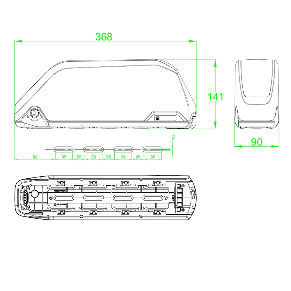 REENTION POLLY DP-9 Battery Case Accessories 36V 48V 52V Nickel Strip 30A BMS 91PCS 18650 Cells Downtube for E-Bike DIY | Электроника