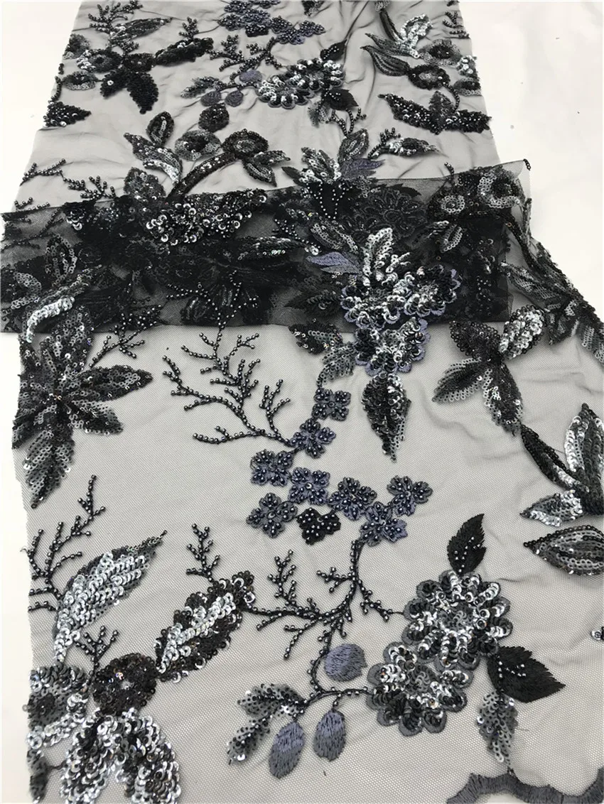 

Latest Green African Lace Fabric High Quality Lace French Lace Fabric With beads ZH-2186831 nigeria party dress