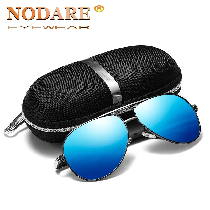 Поляризованные солнцезащитные очки в овальной металлической оправе для