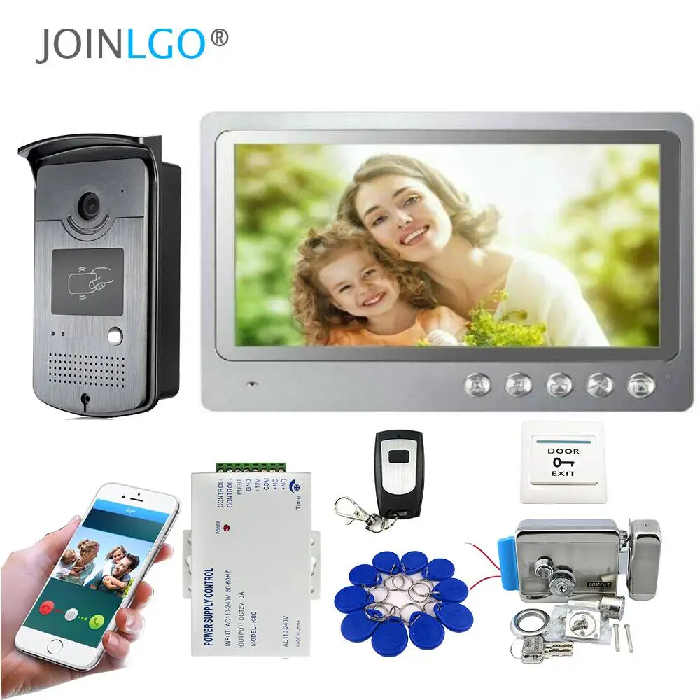 Дверной Видеозвонок 9 &quotс Wi Fi домофон с камерой и дистанционным управлением