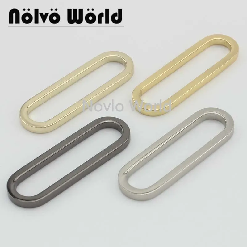 Nolvo Wolrd 5 20 100 шт 4 цвета 50*11 мм 2 &quotметаллическое овальное кольцо для сумки литья под