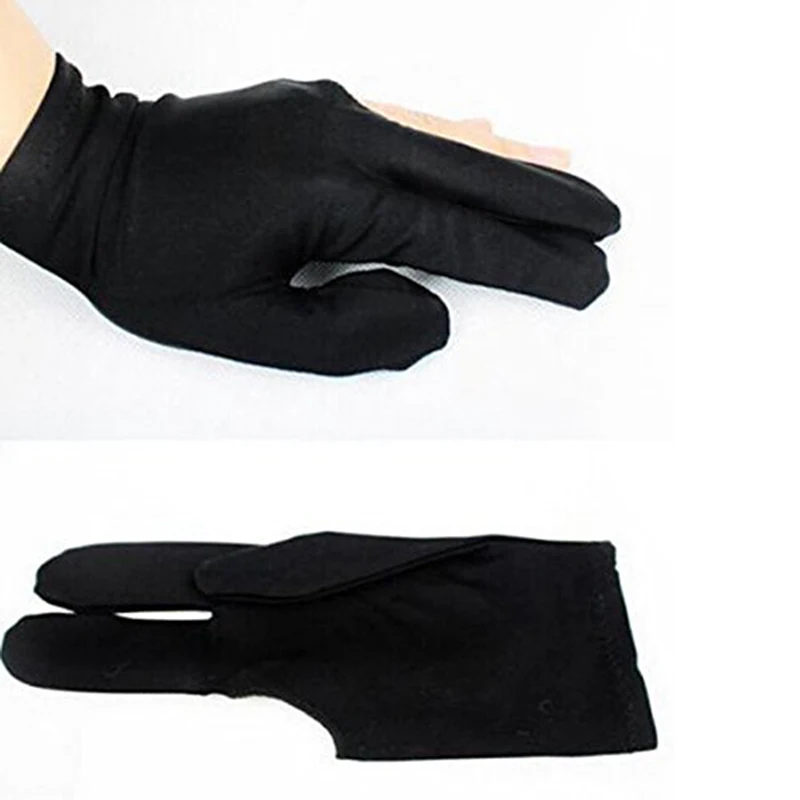 Профессиональные Нейлоновые Перчатки для бильярда с 3 пальцами 1 шт. перчатки