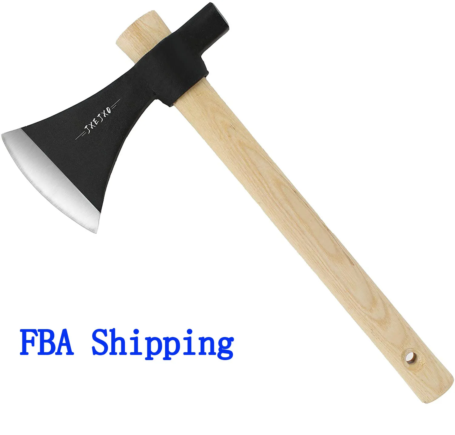 

JXE JXO Camping Axe 15" Throwing Axe Tomahawk Hatchet Hickory Wooden Handle for outdoor Throwing Wood Splitting Garden Working