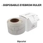 Одноразовый трафарет для бровей, макияж, микроблейдинг, линейка для татуировки, инструмент для красоты, профессиональный трафарет для бровей