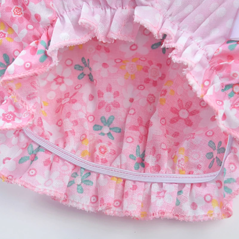 

2021 new Dog clothes pet for small dogs Clothing cats summer dress skirt Puppy pets fancy Princess bow floral cute cool cotton a