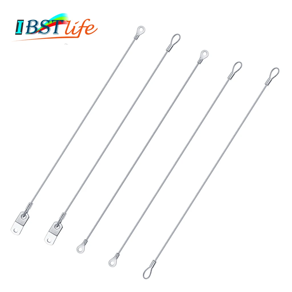 Трос безопасности из нержавеющей стали 300 длина 316 мм трос с резиновым покрытием