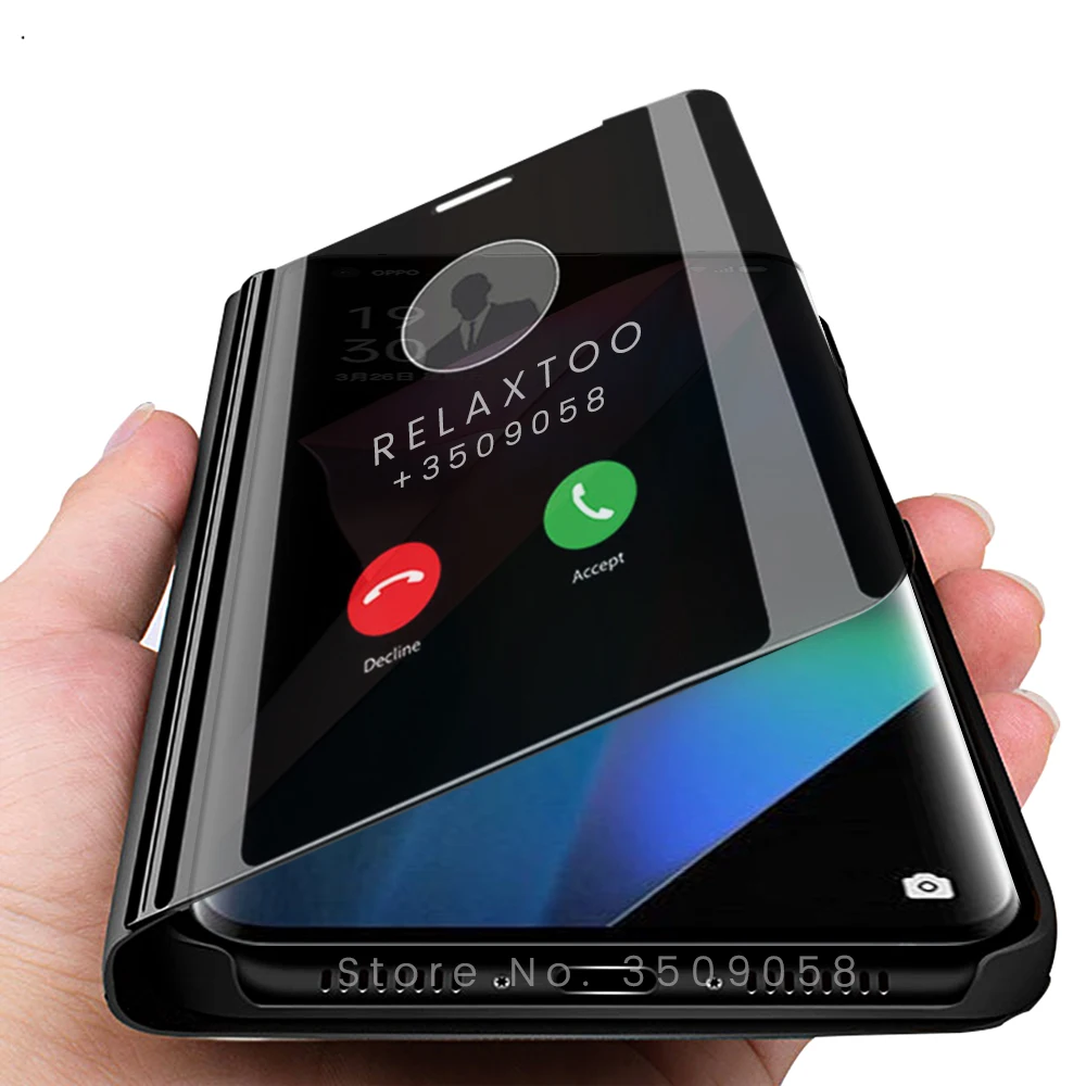 

for oppo find x3 pro case smart mirror view flip case cover on appo opo orro findx3 find x 3 pro x3pro magnetic stand book coque