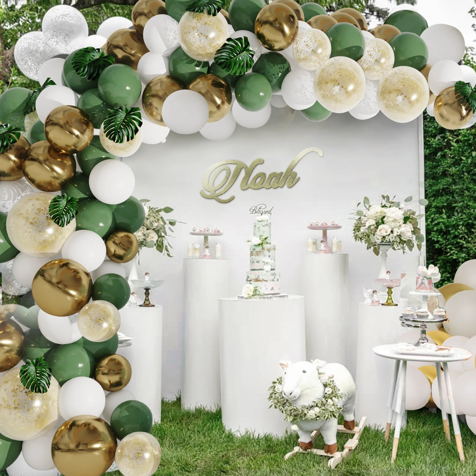 Набор декоративных украшений для свадьбы Рождества латексных шаров золотые шары