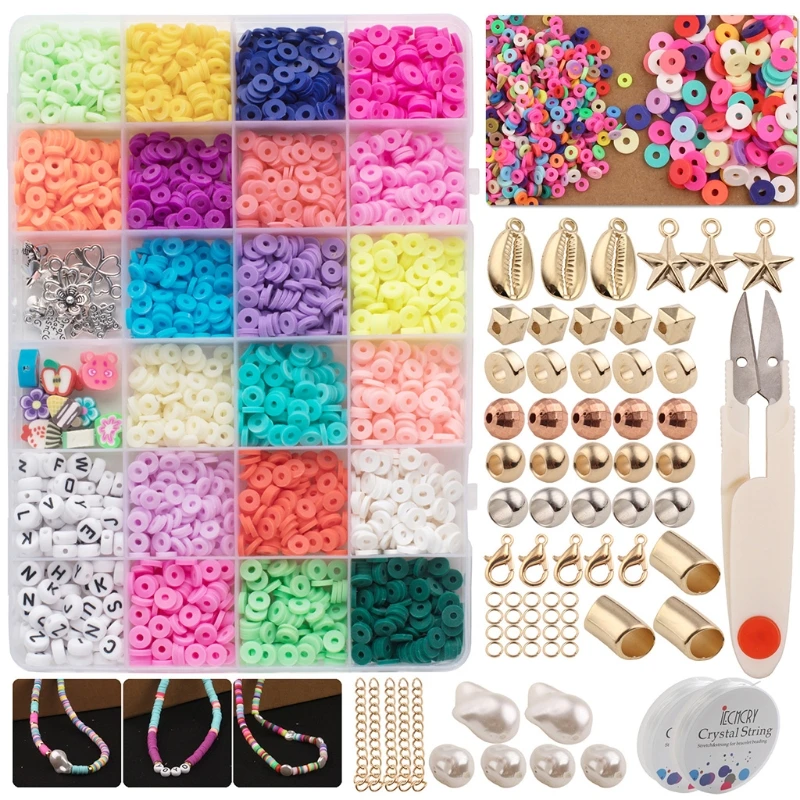 

Bohemian Style Jewelry Making Accessories Polymer Clay Craft Bead with Different Colours Enjoy DIY Making