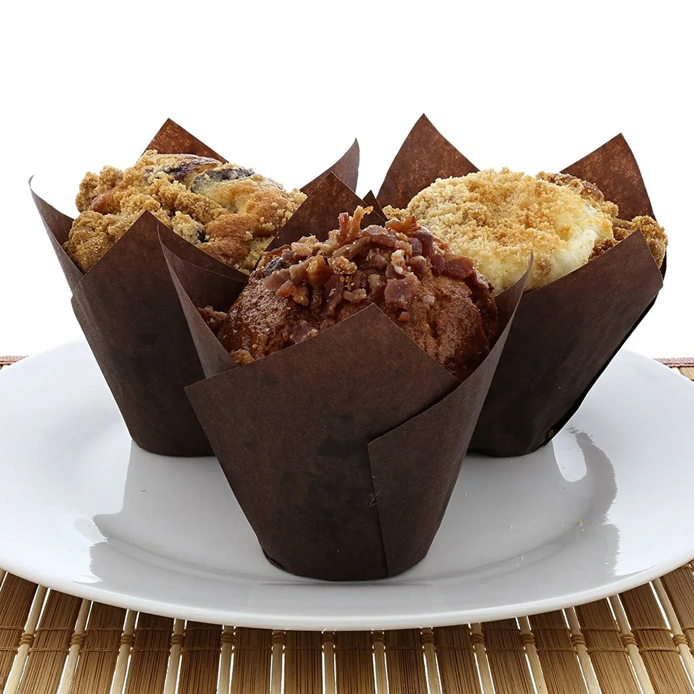 200 шт. пламени Форма выпечки в виде пирожного чашке с вкладышем