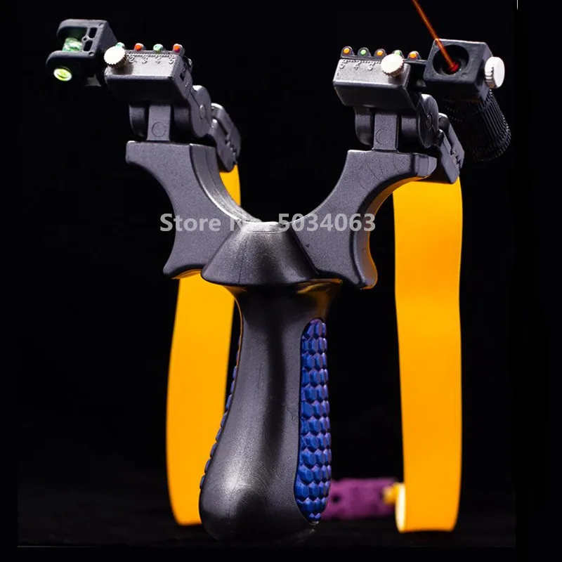 

High quality elastic resin flat rubber band 5 aiming laser quasi-precision slingshot hunting shooting outdoor hunting