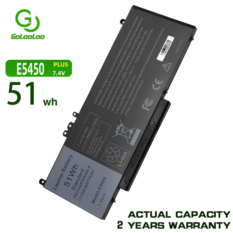 

Golooloo 7.4V 51WH G5M10 Laptop Battery for DELL Latitude E5250 E5450 E5550 Notebook 15.6" 8V5GX R9XM9 WYJC2 7V69Y TXF9M 79VRK