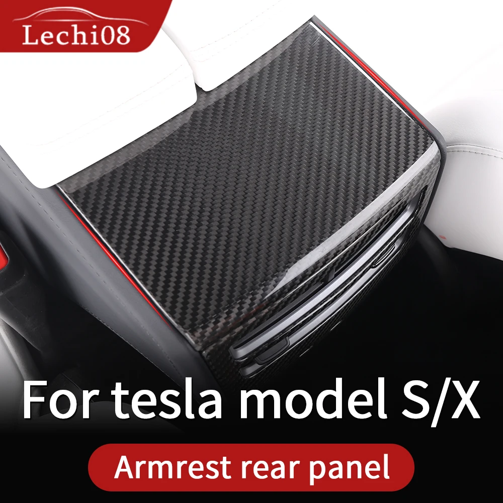 Задняя панель tesla model s аксессуары x carbon 2018 интерьер из углеродного волокна
