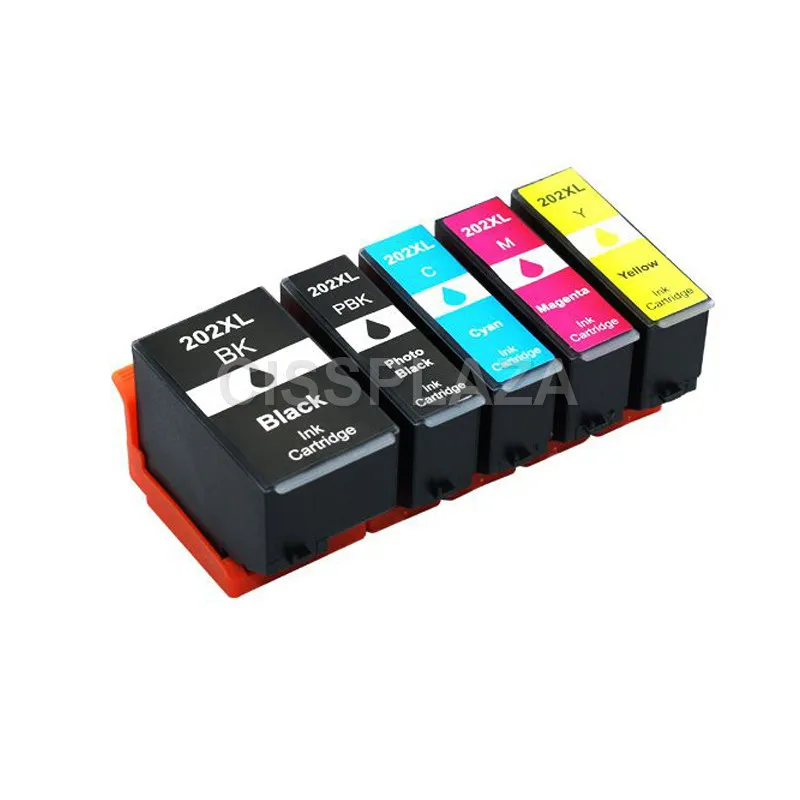 CISSPLAZA 2sets 202XL T202XL full ink cartridge compatibl For Epson XP6000 XP6005 XP6001 XP6100 xp-6001 xp-6100 Printer