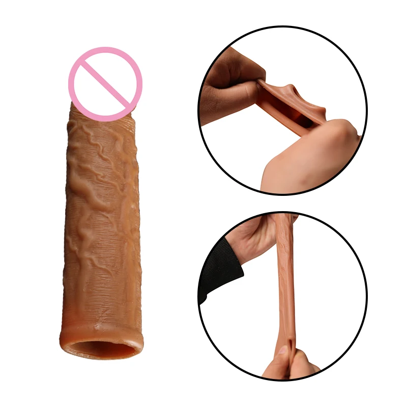 Медицинский жидкий силиконовый многоразовый фаллоимитатор усилитель пенис