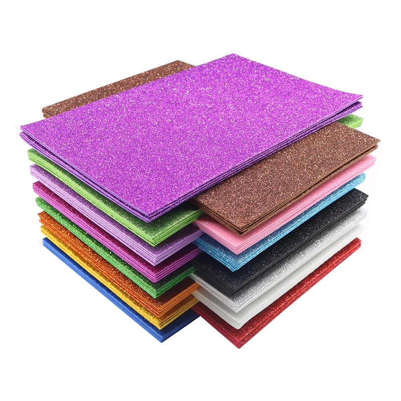 5 шт./лот 17 цветов блестящая пудра картонная бумага ручной работы без наклейки