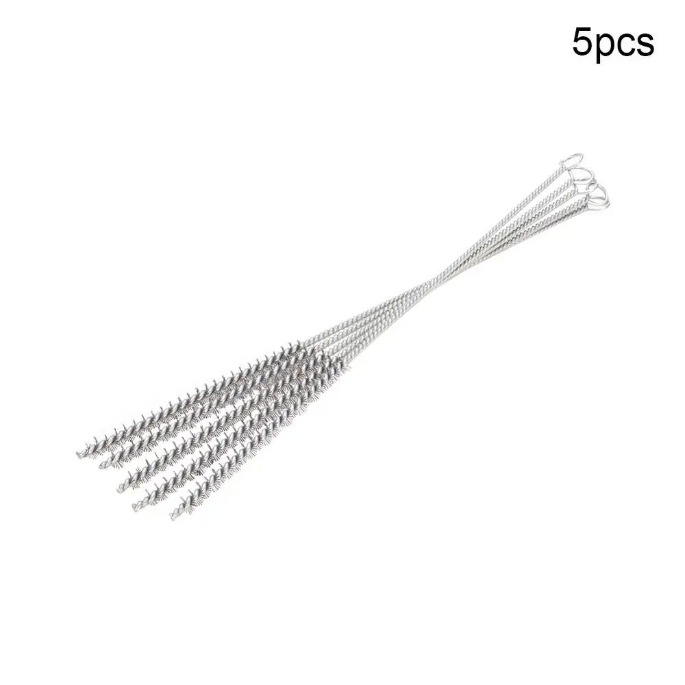 High Quality 2pcs/5pcs/10pcs 0.6cm Diameter Wire Tube Brush Steel Cleaning 30cm Total Length Hand Tool Metal Handle | Инструменты