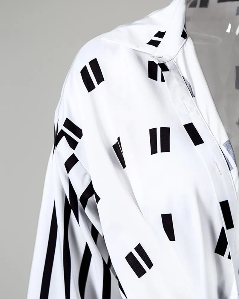 Элегантное лето-осень классическое повседневное асимметричное платье-миди для женщин с винтажным принтом.