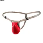 Стринги UNWE мужские, эротические, с мешочком для пениса, стринги, с заниженной талией, бикини, стринги, эластичный пояс, нижнее белье