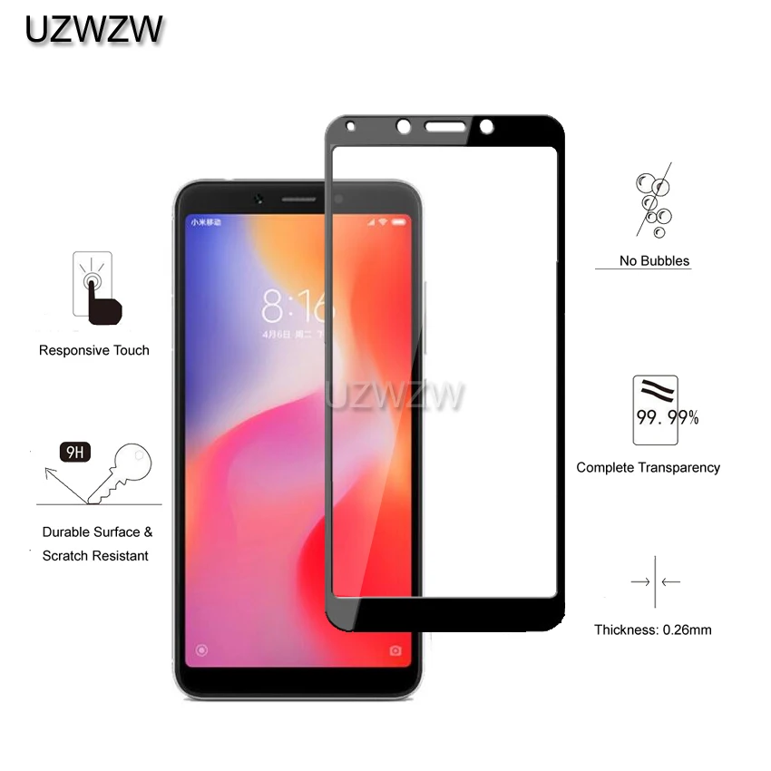 Закаленное стекло для Xiaomi Redmi 6 / 6A полноэкранное защитное закаленное 6A|Защитные