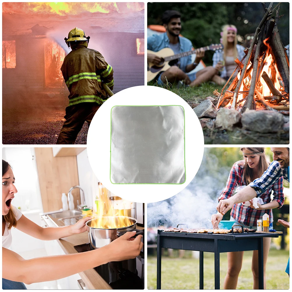 

Camping Fireproof Grill Mat Cloth Flame Retardant Ember Mat Blanket Heat Insulation Pad For Outdoors Picnic Barbecue BBQ Mats